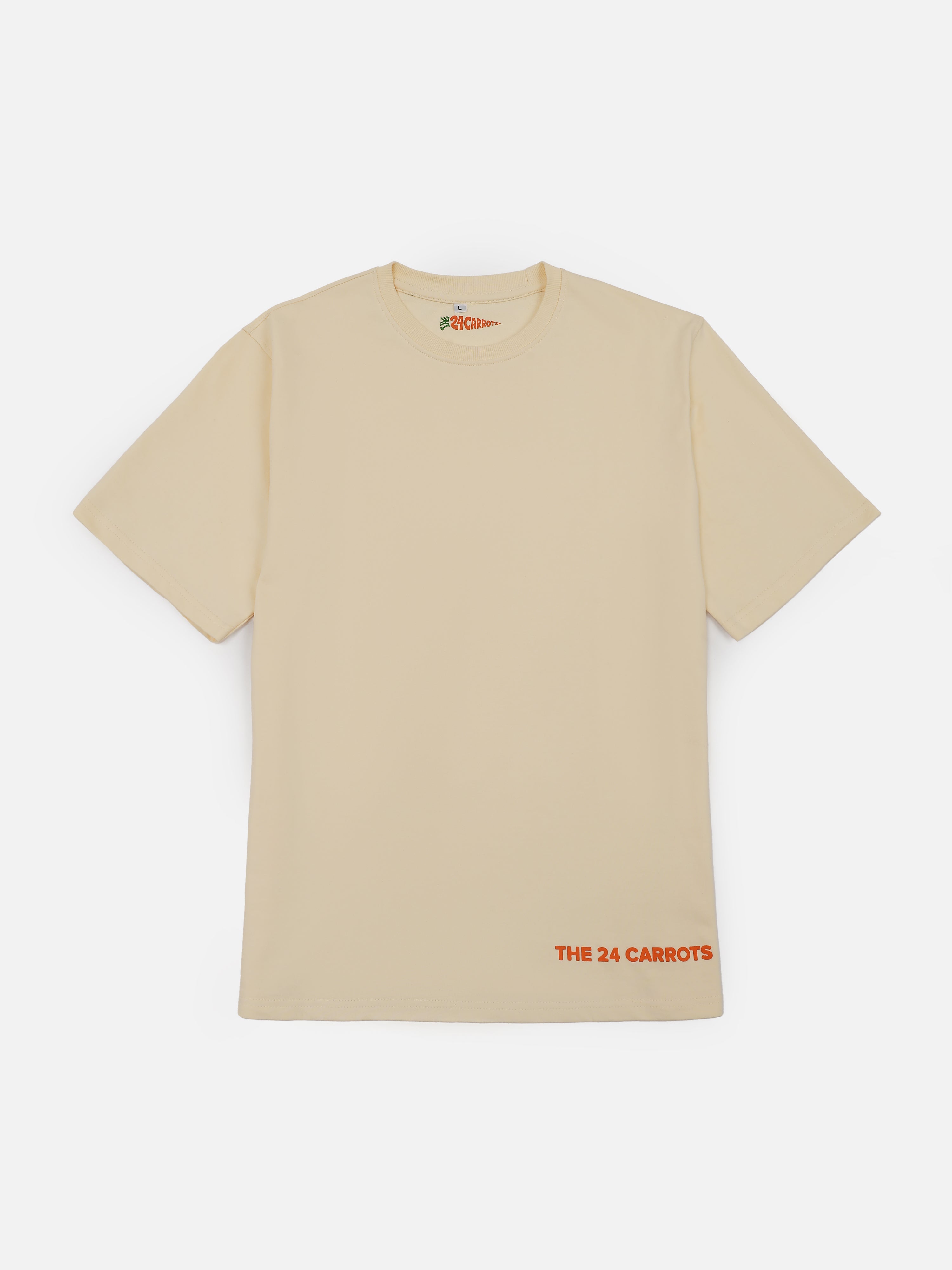 Solid Oversized Cotton T-Shirt – Sandal | The 24 Carrots