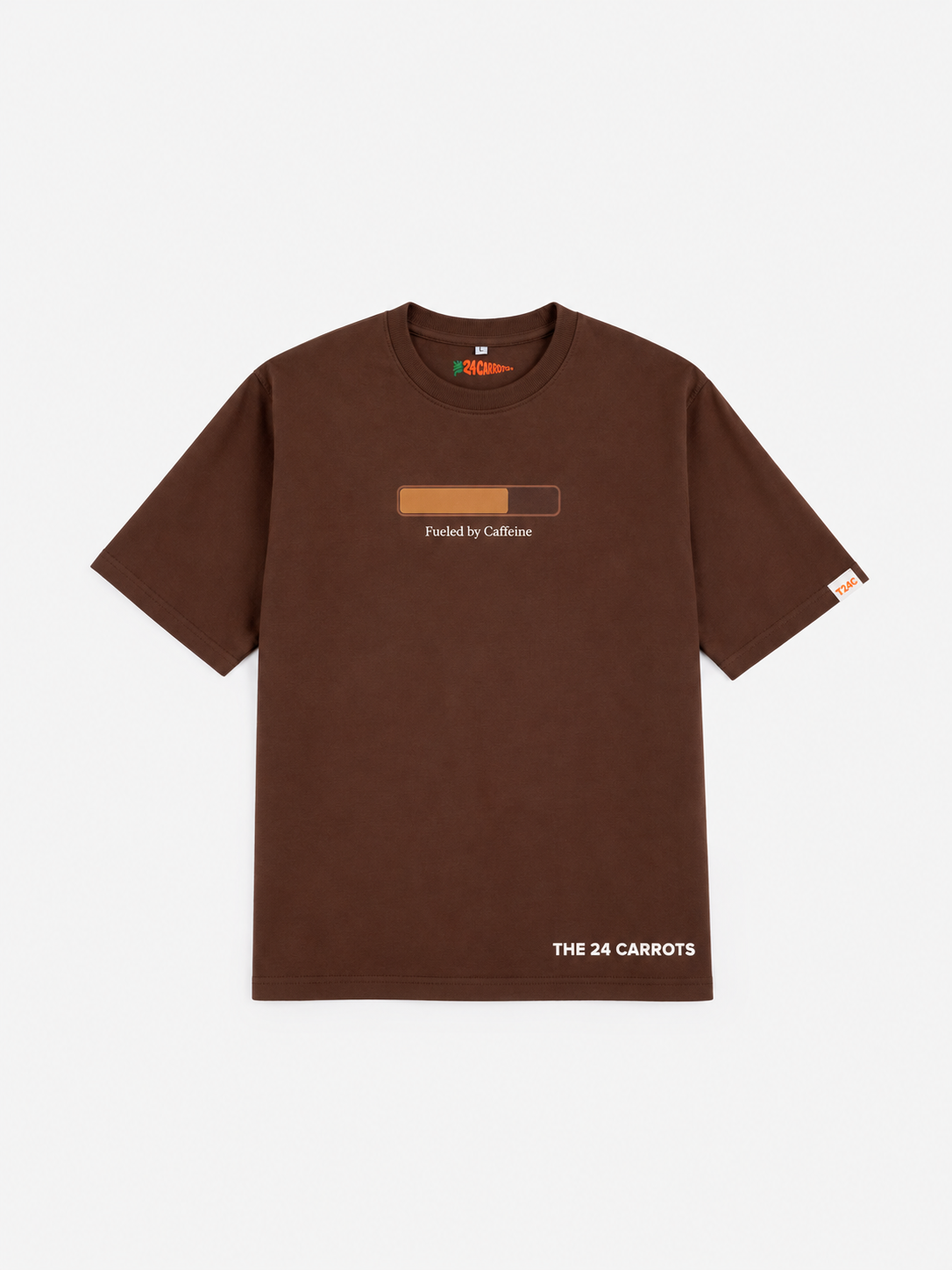 More Espresso Less Depresso – Unisex Oversized T-Shirt – Chocolate Brown | The 24 Carrots