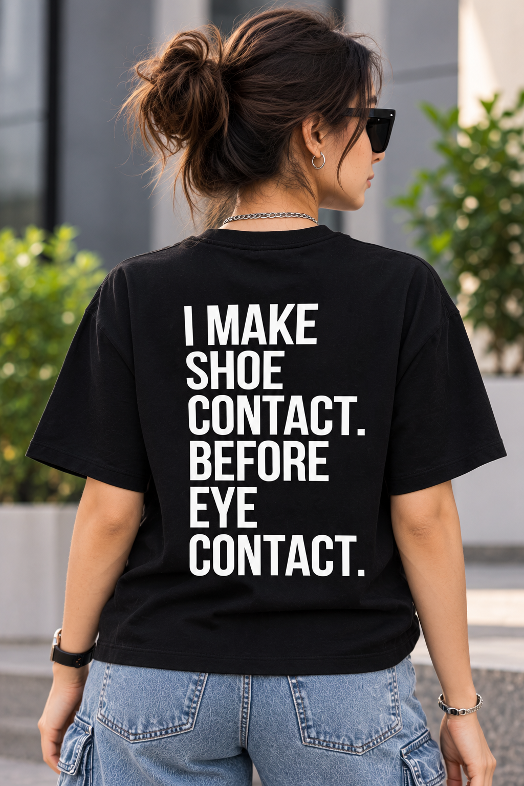 SNKR HEAD – Unisex Oversized Sneaker Streetwear T-Shirt – Off Black| The 24 Carrots