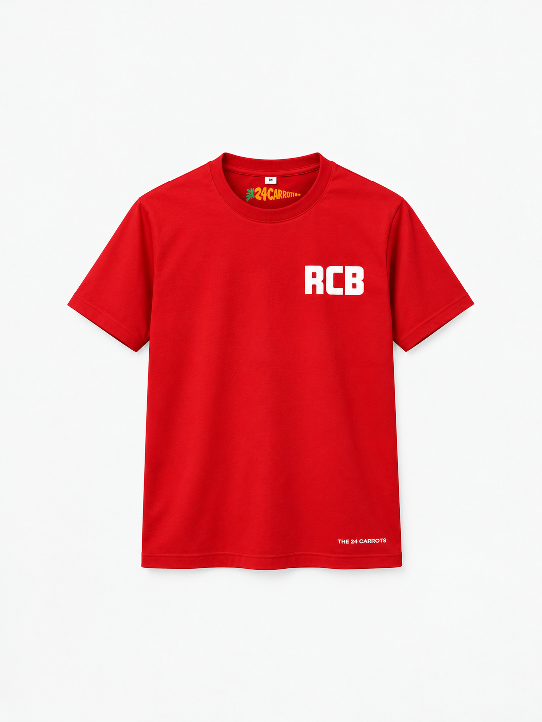 RCB – Unisex Oversized Cricket T-Shirt – Red | The 24 Carrots