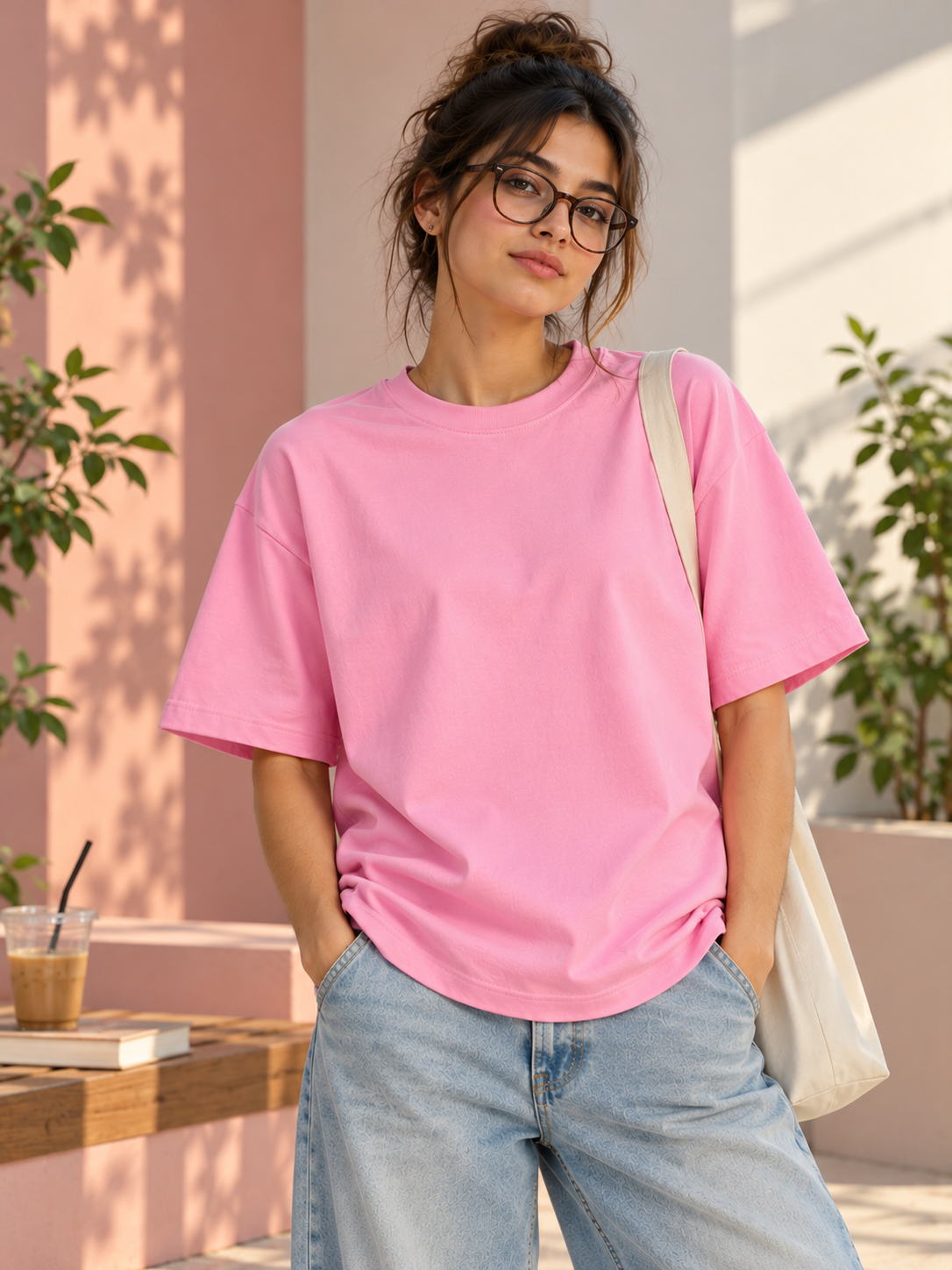 Too Creative For Nine To Five – Unisex Oversized T-Shirt – Baby Pink | The 24 Carrots