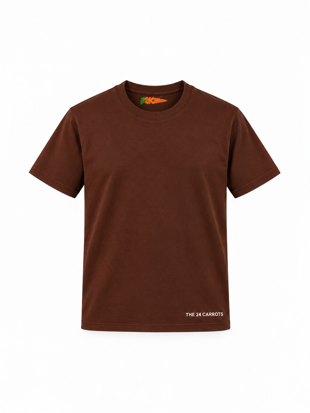 Solid – Unisex Oversized Cotton T-Shirt – Brown| The 24 Carrots