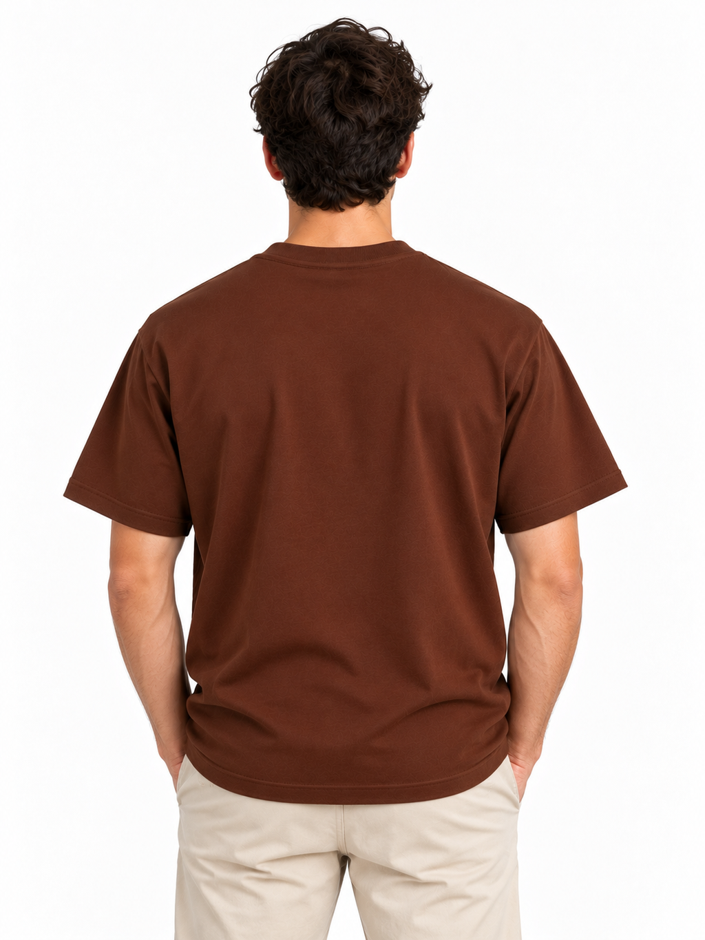 Solid – Unisex Oversized Cotton T-Shirt – Brown| The 24 Carrots