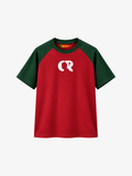 CR7 GOAT – Unisex Oversized Football T-Shirt – Maroon & Green | The 24 Carrots