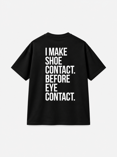 SNKR HEAD – Unisex Oversized Sneaker Streetwear T-Shirt – Off Black| The 24 Carrots