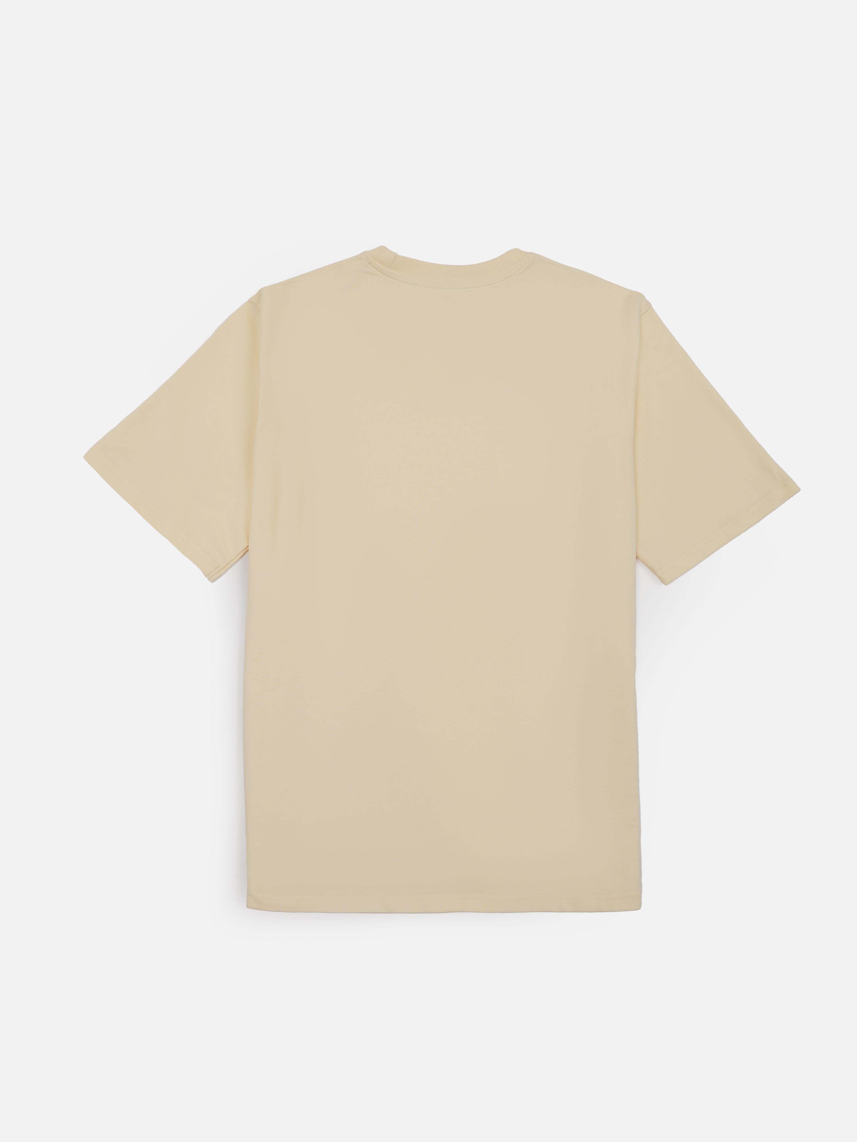 Sandal oversized t-shirt back view plain cotton streetwear